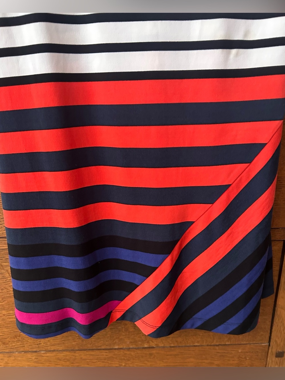 Calvin Klein Sleeveless Striped Sheath Dress-Medium - Picture 4 of 4